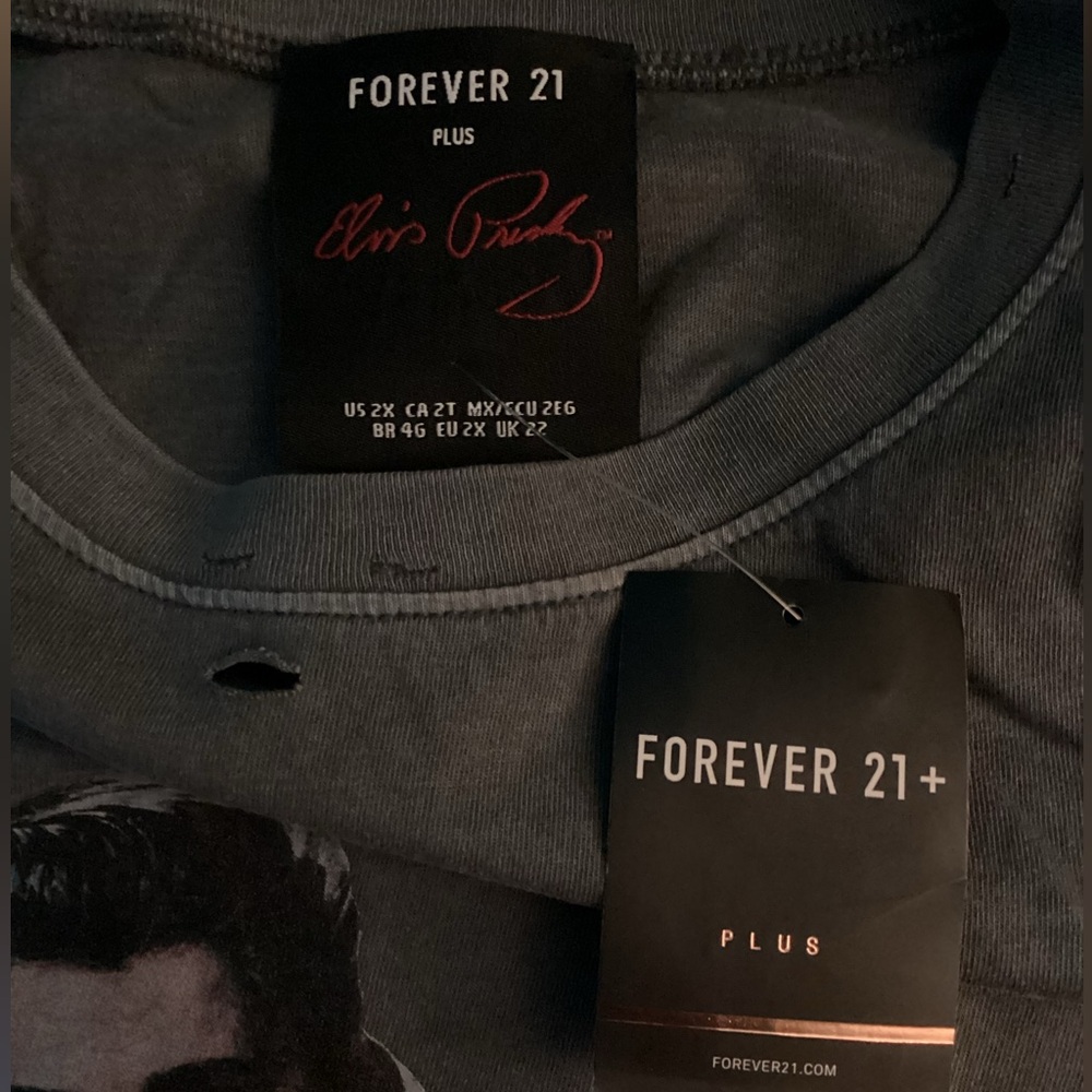 Elvis Presley X Forever 21 Distressed Size 2X Don’t Be Cruel T-Shirt NWT - Picture 5 of 13